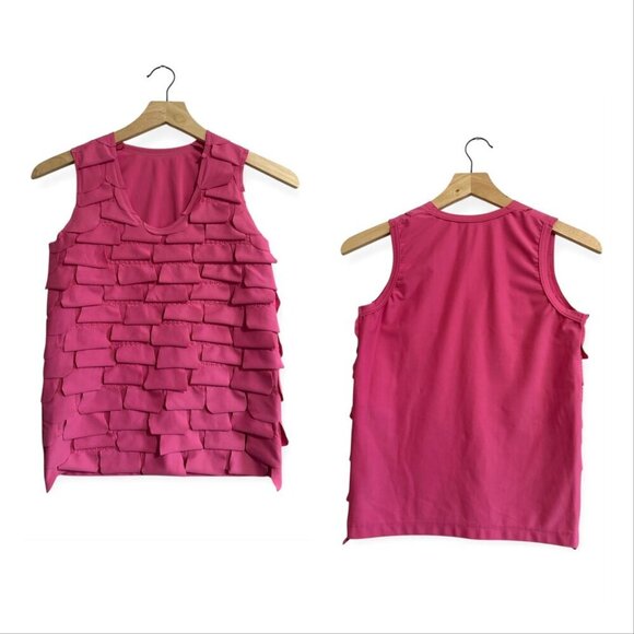 Comme des Garçons S/S 2008 Sleeveless Petal Top, Size S, Bright Pink - Picture 11 of 11